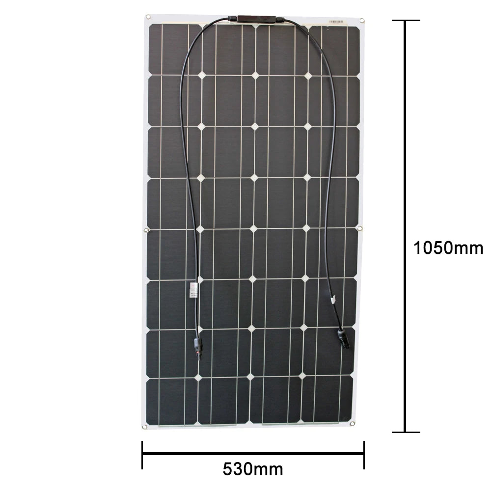 dgsunlight Complete Solar Panel Kit 100W-400W – Flexible 12V Solar Power Charger for Battery, Power Bank, Camping, and Hiking - Premium solar panel from Lizard Vigilante - Just $101.99! Shop now at Lizard Vigilante