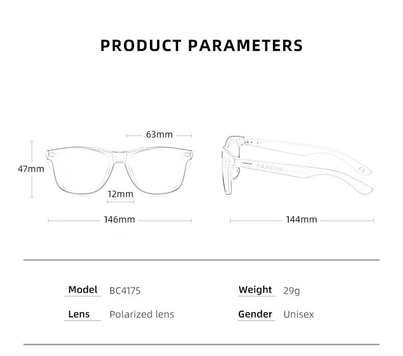 BARCUR “DETONATOR 4175” Bamboo-Wrapped Polarized Eyewear – UV400 Titanium Frame for Riders, Outlaws & Desert Gigs - Premium shades from dsers - Just $42.22! Shop now at Lizard Vigilante