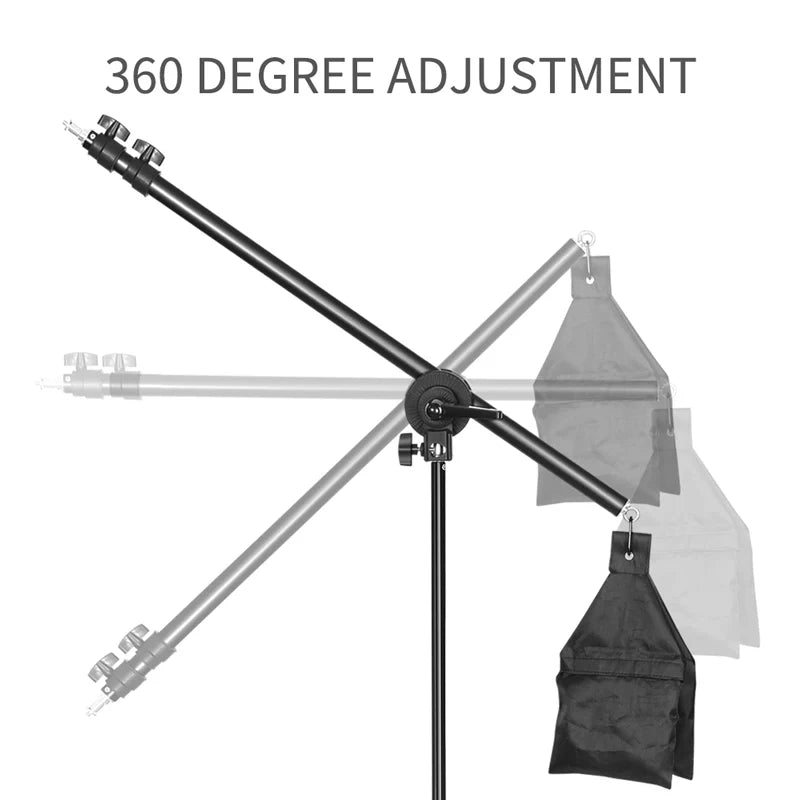 Studio Photo Telescopic Boom Arm Top Light Stand With Sandbag for Speedlite /Mini Flash Strobe /Softbox/LED Video - Premium boom from Lizard Vigilante - Just $31.99! Shop now at Lizard Vigilante