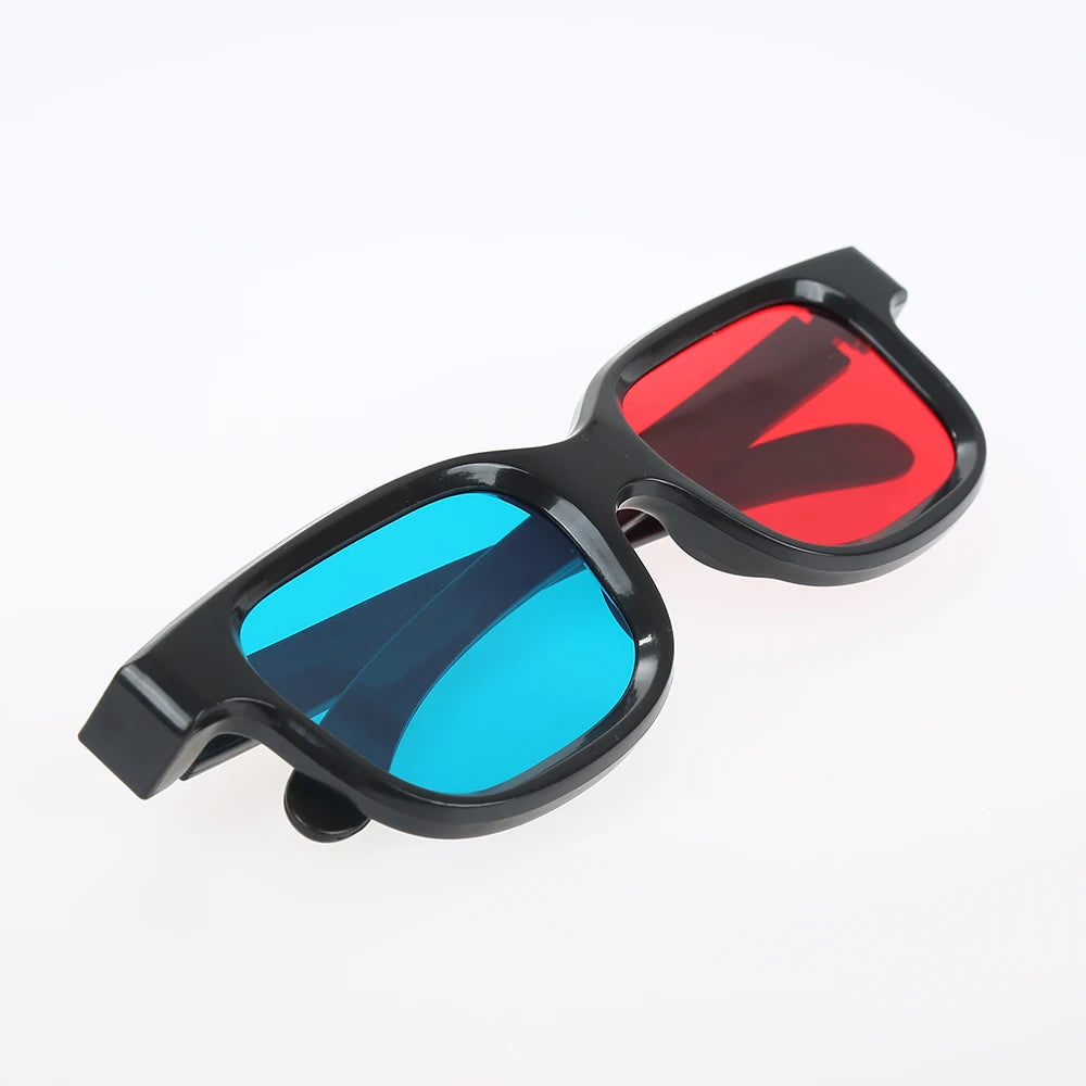 Black Frame Red Blue 3D Glasses Home Theater Immersive Experience For Dimensional Anaglyph Movie Game DVD Video Gift Glasses Rub - Premium  from Lizard Vigilante - Just $0.99! Shop now at Lizard Vigilante