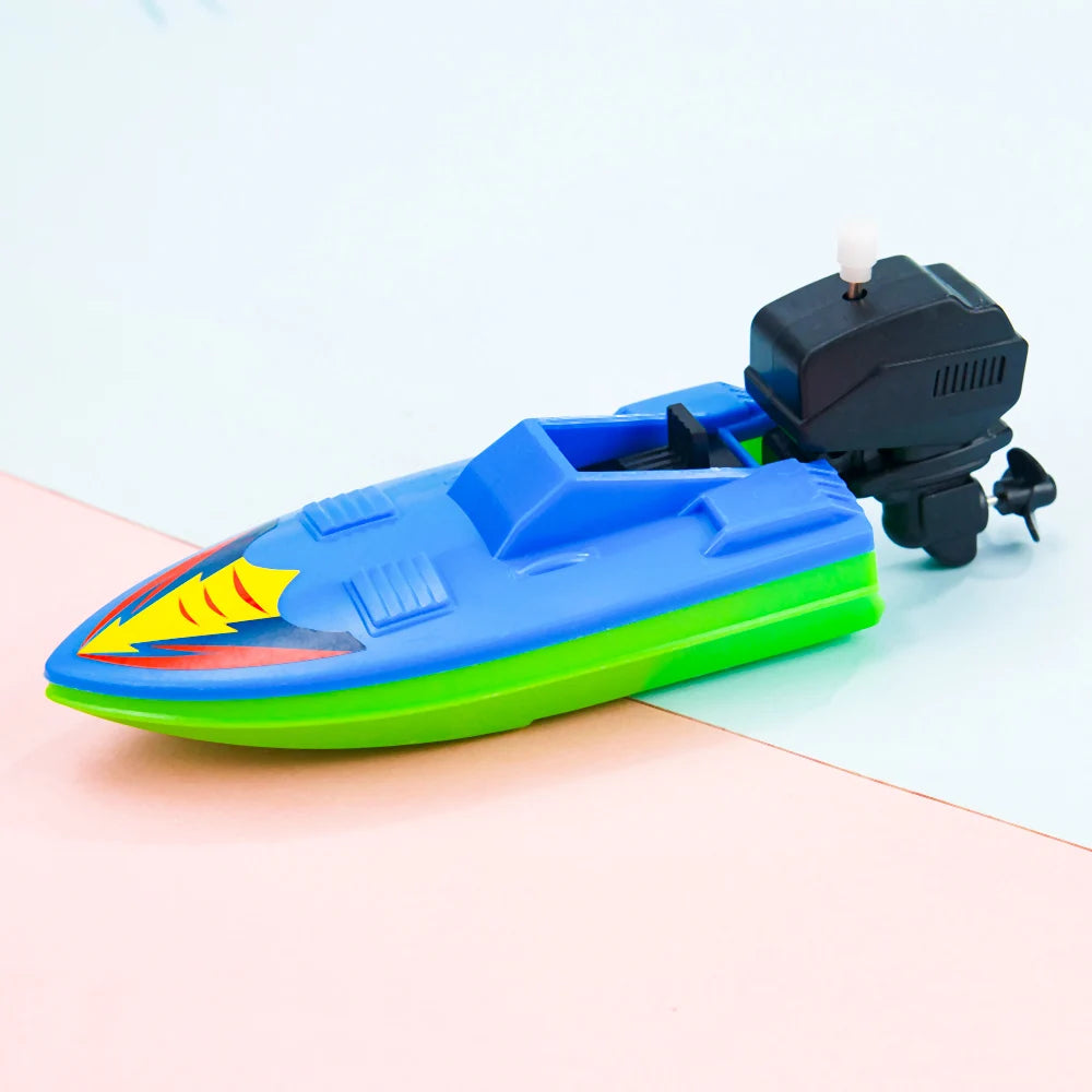 Classic Wind-Up Speed Boat Bath Toy – Floating Clockwork Boat for Kids, Perfect for Bath Time Fun - Premium toy from Lizard Vigilante - Just $14.99! Shop now at Lizard Vigilante