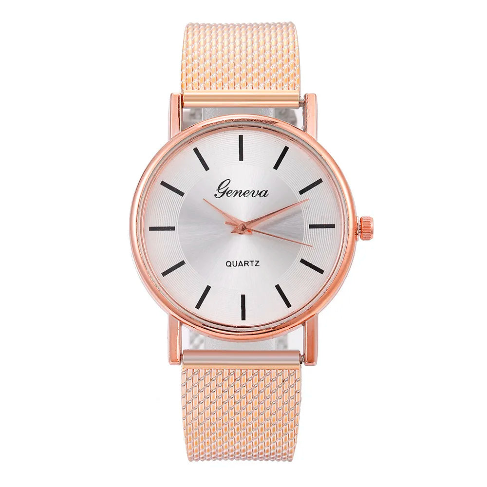 Women Watches Luxury Quartz Braceletes Stainless Steel Dial Casual Bracelet Montre Femme Ladies Watch Zegarek Damski Reloj Mujer - Premium  from Lizard Vigilante - Just $2.99! Shop now at Lizard Vigilante