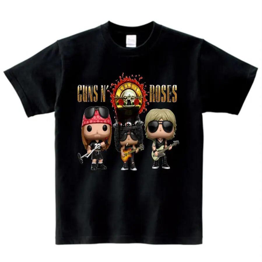 Children Print Slash Rock Band Gun N Roses T-shirt O-Neck Short Sleeves Summer Boy&Girl Cool Casual Tee Baby T Shirt  Fashion - Premium tshirt from Lizard Vigilante - Just $23.99! Shop now at Lizard Vigilante