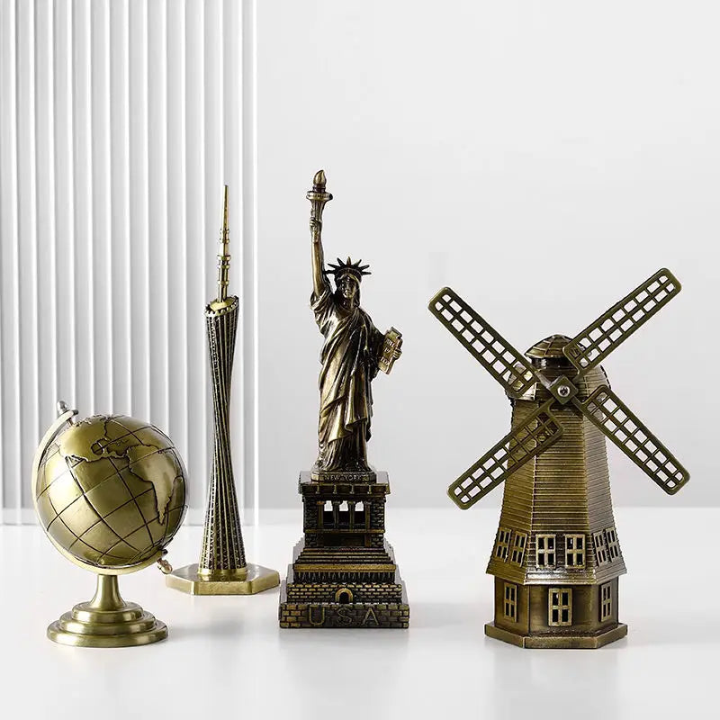Statue of Liberty Graduation Gift Desktop Creative Home Living Room Decoration Ornaments Room Wine Cabinet Pisa Tower Crafts