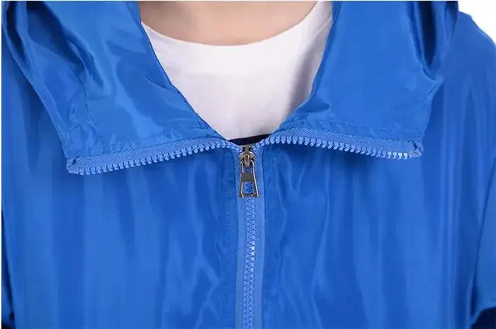 2024 New Women‘s Jacket Outerwear Spring Autumn Hooded Casual Windbreaker Coat Summer Sunscreen Clothing Family Size 7XL A8