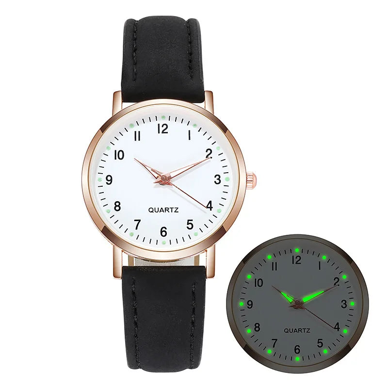 Rojozor Women's Fashion Casual Quartz Watch - Simple Small Dial Leather Strap Wristwatch with Luminous Hands - Premium wristwatch from Lizard Vigilante - Just $28.88! Shop now at Lizard Vigilante