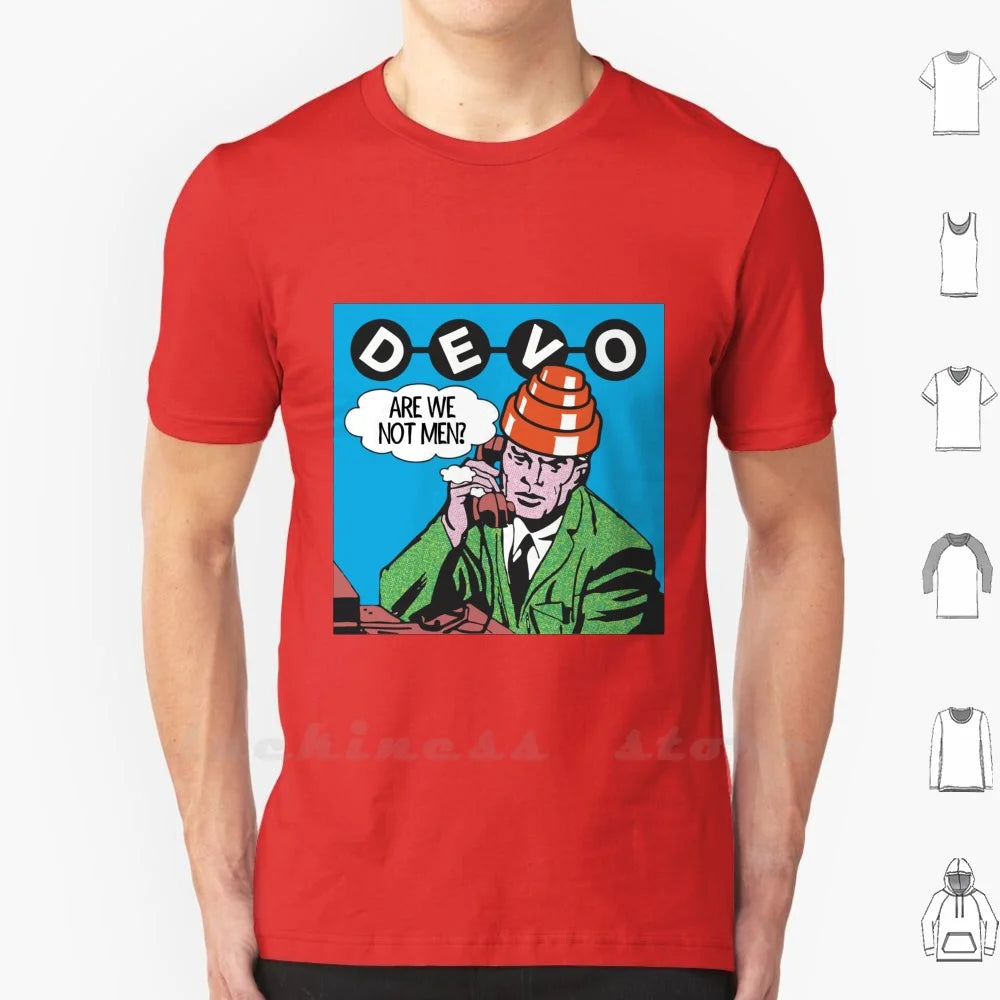 Devo Are We Not Men ? T Shirt Big Size Devo Are We Not Men Devo Helmet Devo Hat Devo Are We Not Men Whip It New Wave - Lizard Vigilante