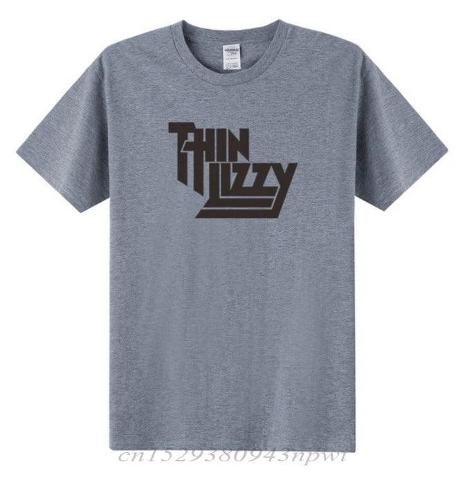 Thin Lizzy Heavy Metal Rock Band T Shirt Men Tops Music Singer T-shirt Short Sleeve Cotton O-neck Tee Top Clothes - Premium T-shirt from Lizard Vigilante - Just $22.99! Shop now at Lizard Vigilante