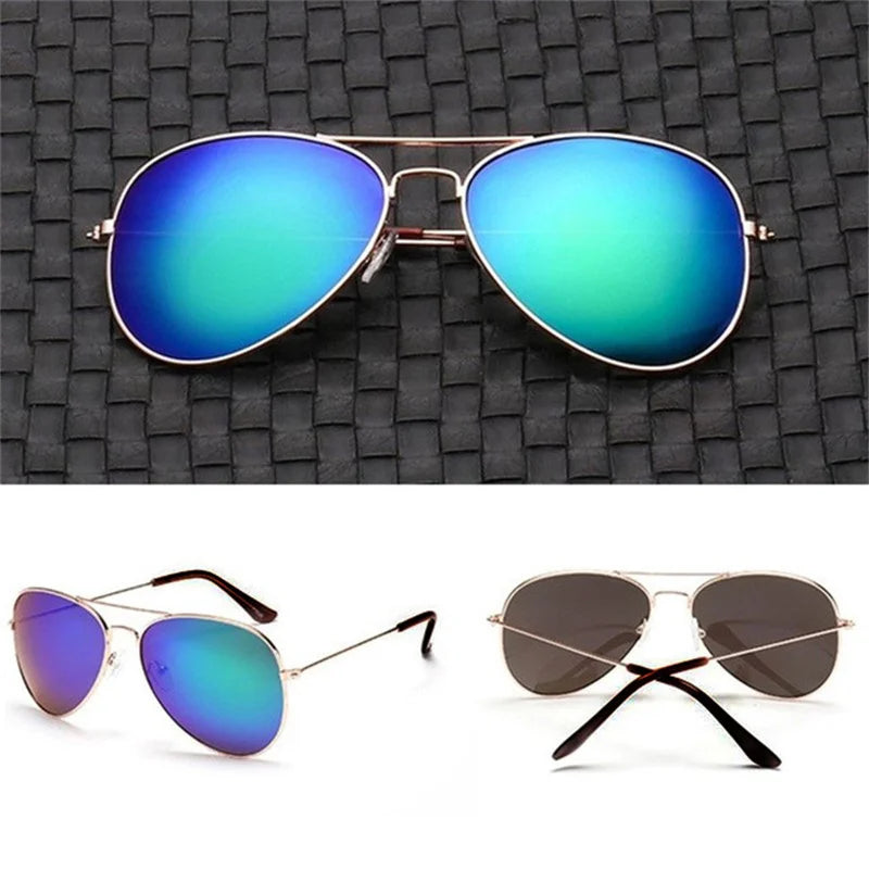 Men's Double Bridge Aviation Sunglasses UV400 2024 Mirror Shades Bidens Cop Sun Glasses Alloy Frame - Premium  from Lizard Vigilante - Just $21.49! Shop now at Lizard Vigilante