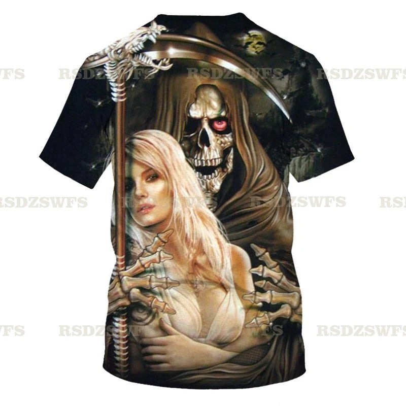 Skull Chug Society – 3D Beer-Drinking T-Shirt for Rockers, Rebels & Weekend Warriors - Premium tee from dsers - Just $54.99! Shop now at Lizard Vigilante