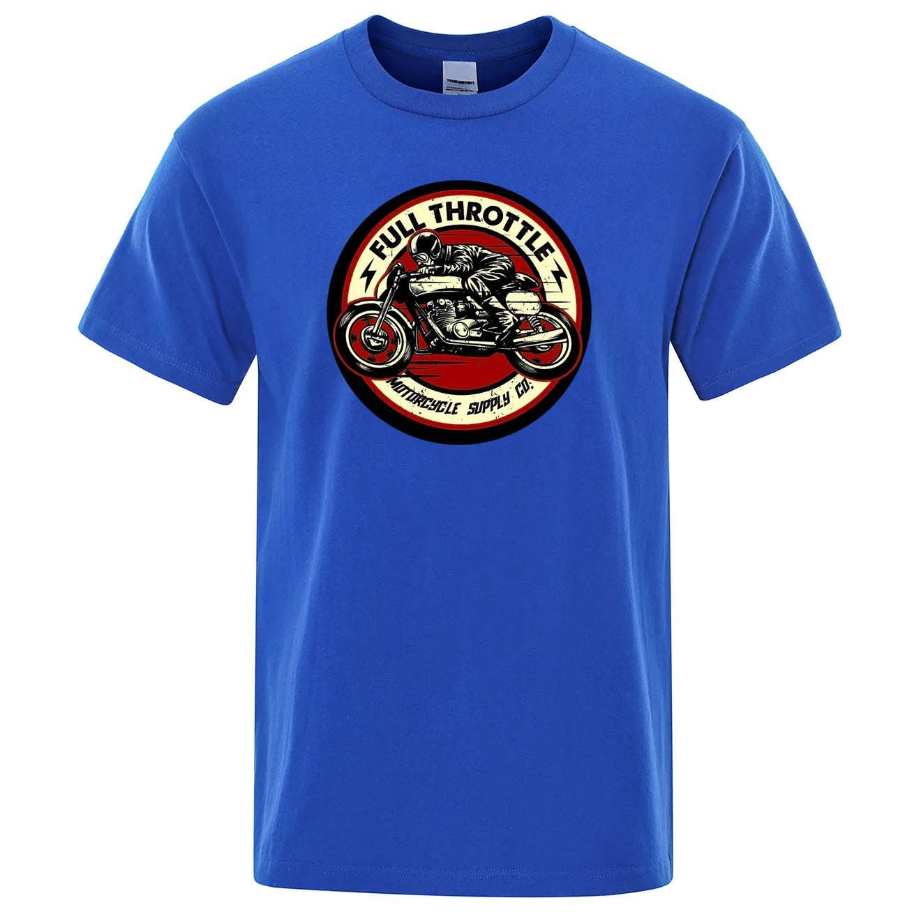 Full Throttle Rockabilly Biker T-Shirt - Ride in Style - Premium T-shirt from Lizard Vigilante - Just $23.88! Shop now at Lizard Vigilante