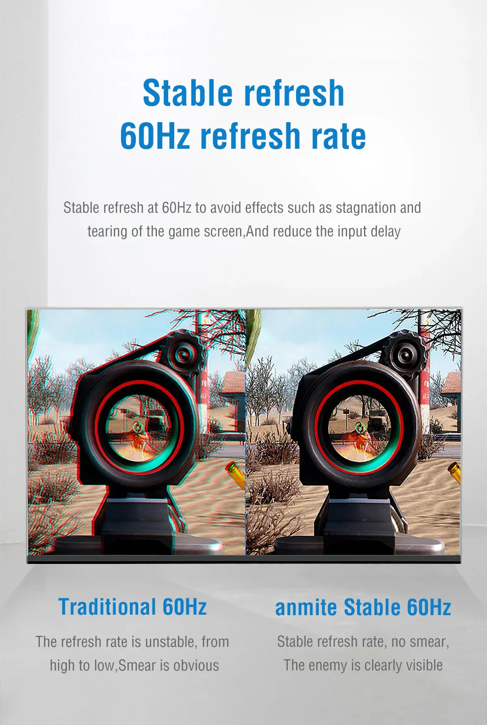 Anmite  27"IPS 4K HDR UHD [3840 x 2160] Gaming Monitor PC HDMI Led Display