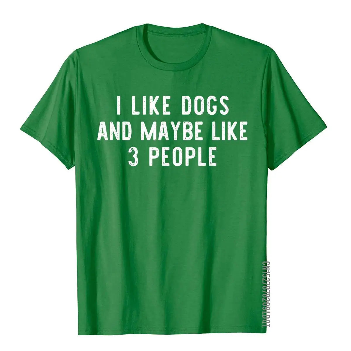 I Like Dogs And Maybe Like 3 People Owner Funny Lover Gift T-Shirt Gothic Tops & Tees Cotton Men Top T-Shirts Birthday Funky - Premium T-Shirt from Lizard Vigilante - Just $21.99! Shop now at Lizard Vigilante