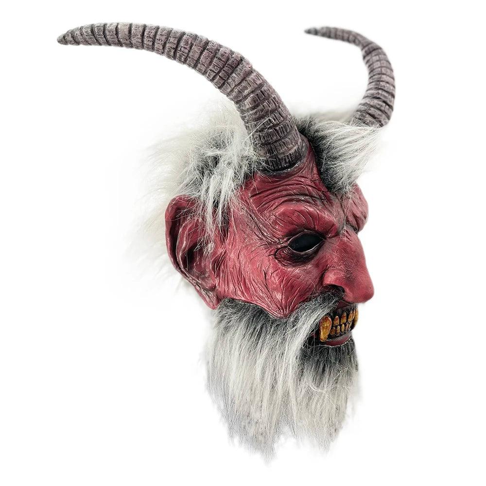 Hand Painted Lord Satan Latex Mask Devil Head Horror Demon Scary Halloween Masks Party Movie Cosplay Costumes Dress - Premium  from Lizard Vigilante - Just $36.66! Shop now at Lizard Vigilante