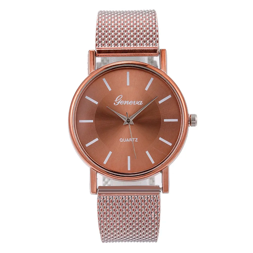 Women Watches Luxury Quartz Braceletes Stainless Steel Dial Casual Bracelet Montre Femme Ladies Watch Zegarek Damski Reloj Mujer - Premium  from Lizard Vigilante - Just $2.99! Shop now at Lizard Vigilante