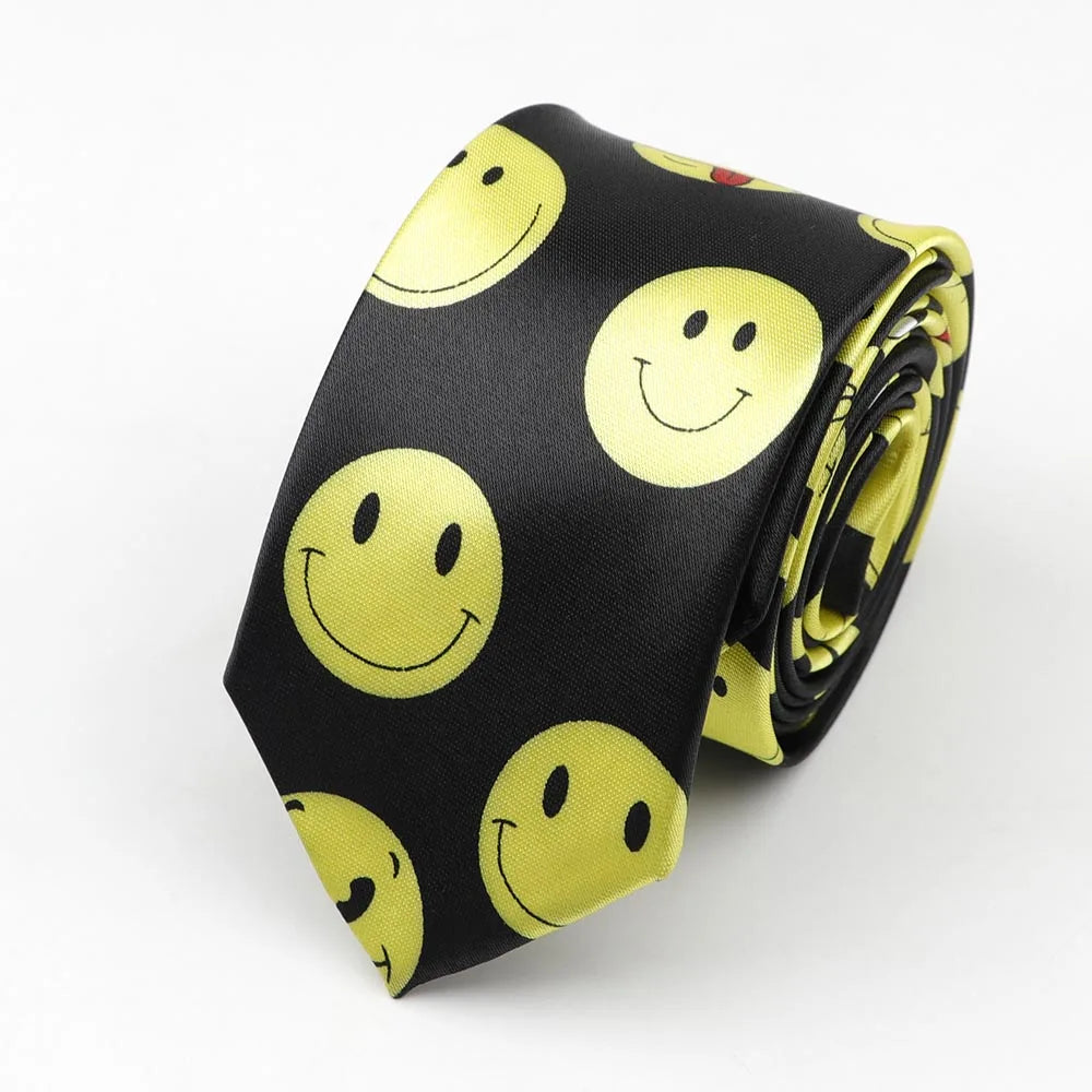 Midnight Soundcheck Skinny Tie – Color Blast Music Notes & Piano Neck Tie For Stage Misfits And Loud Offices