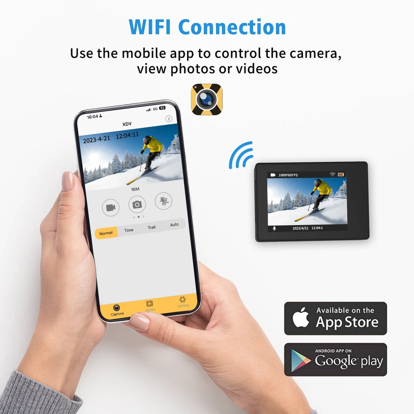 2025 new 4K Ultra HD wide angle sport dv 2.0 inch action camera with full accessories 1350 mAh battery