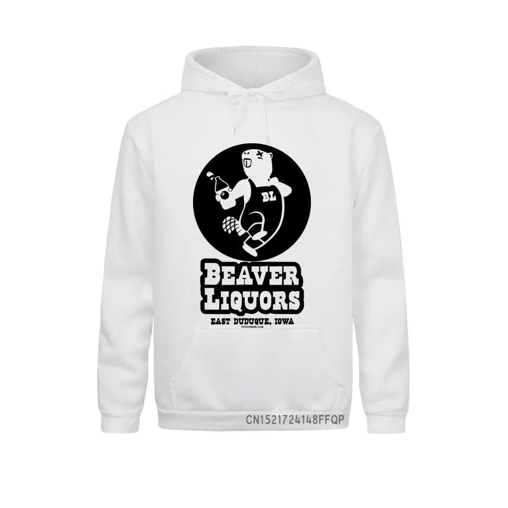 Beaver Liquors Men Sweatshirt Slim Fit Men's Funny Rude Novelty Humor Sweatshirts Hoodies - Premium Hoodie from Lizard Vigilante - Just $47.99! Shop now at Lizard Vigilante