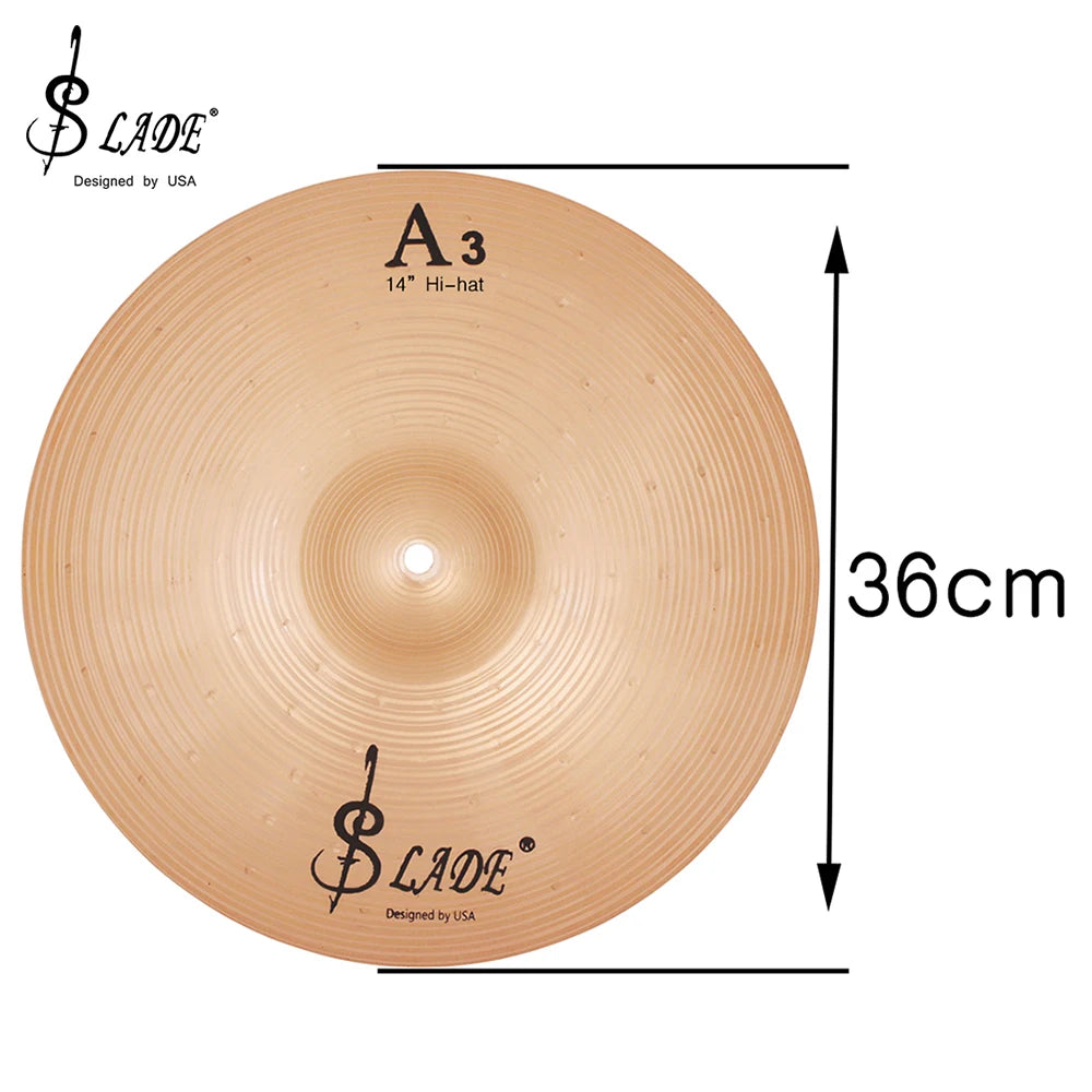 SLADE A3 Phosphor Bronze Cymbals – High-Quality Drum Kit Accessories for Jazz, Percussion &amp; Drum Kit | Available in 8/10/12/14/16 Inches - Premium cymbals from Lizard Vigilante - Just $36.99! Shop now at Lizard Vigilante