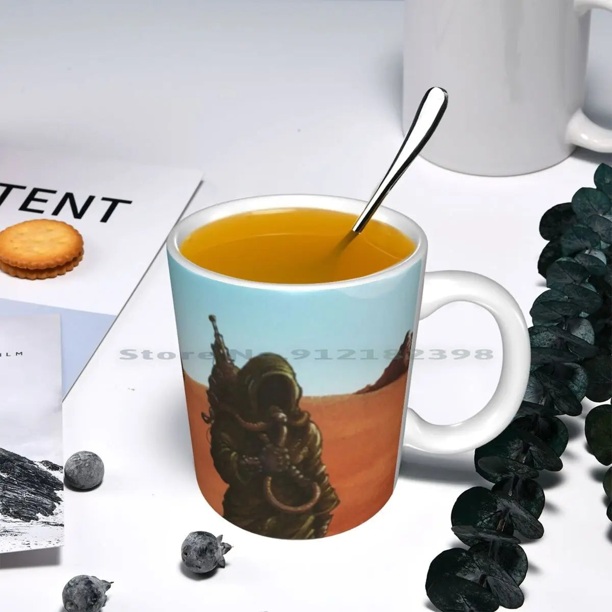 Sleep-Dopesmoker Ceramic Mug – Doom Metal Album Cover Coffee Cup for Music Fans - Premium mug from Lizard Vigilante - Just $19.99! Shop now at Lizard Vigilante