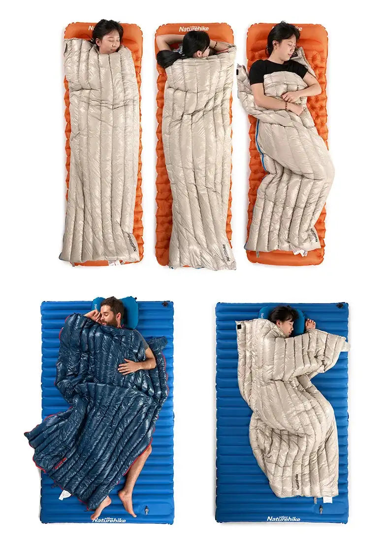 Naturehike CW280 Sleeping Bag Winter Waterproof Goose Down Sleeping Bag Ultralight CWM400 Hiking Camping Sleeping Bag