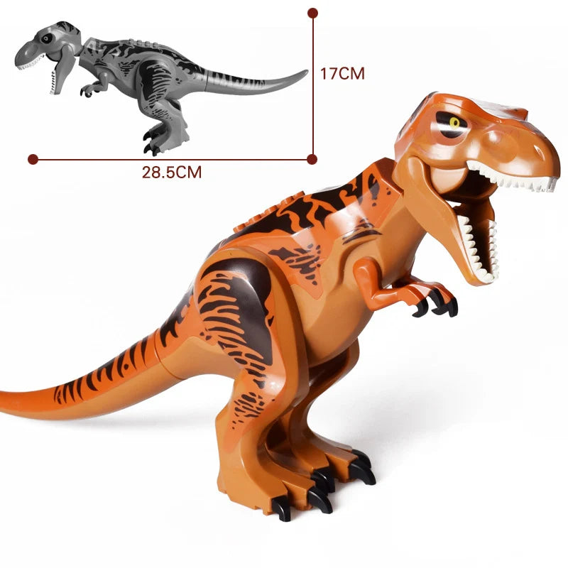 Dinosaurs Figures Bricks Building Blocks Velociraptor Jurassic Dino World Large T-Rex Triceratops Indominus Rex Toys For Kids - Premium toys from Lizard Vigilante - Just $1.99! Shop now at Lizard Vigilante