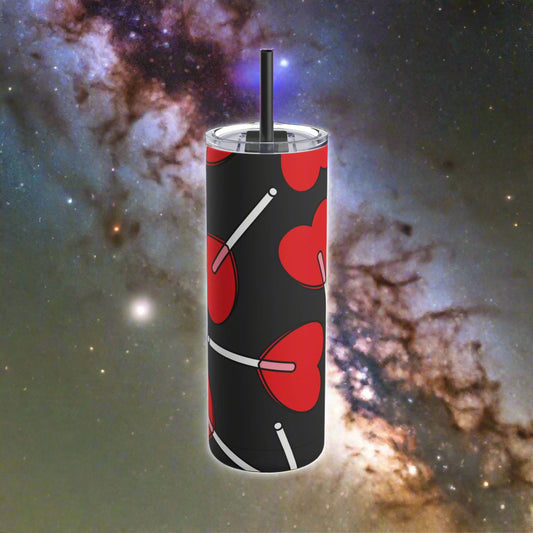 Heart LollipopMaars Maker Skinny Matte Tumbler, 20oz - Lizard Vigilante
