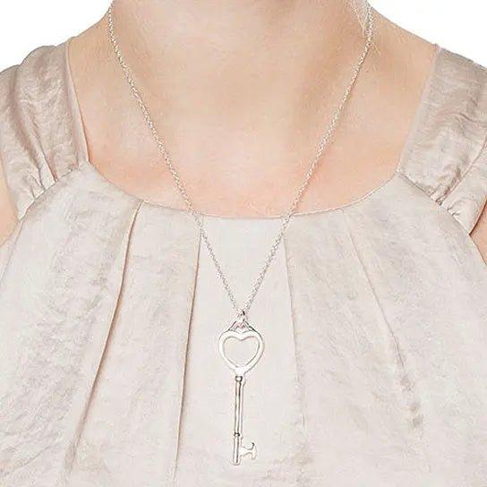 Heart and Key Necklace