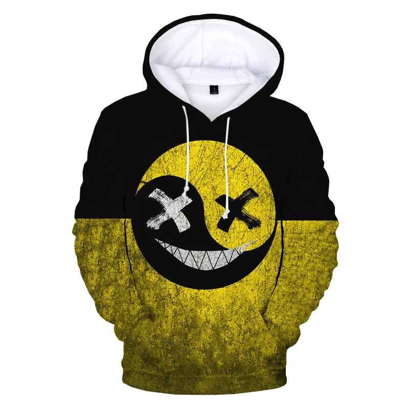 XOXO Devil Smiling Face 3D Printed Hoodie – Trendy Fashionable Casual Pullover for Men and Women - Premium hoodie from Lizard Vigilante - Just $38.88! Shop now at Lizard Vigilante