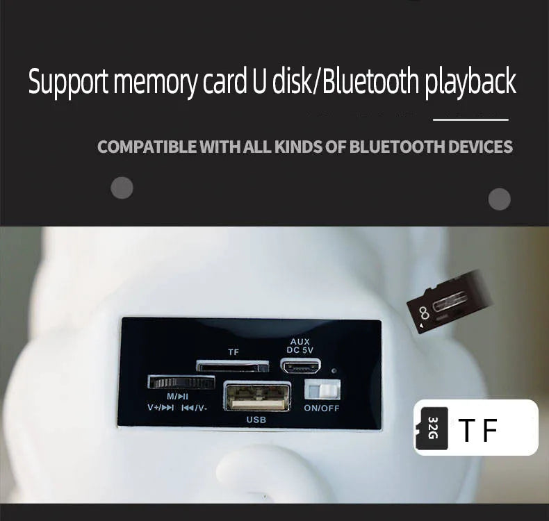 2023 Wireless Bluetooth Speaker  French Bulldog cumputer speakers Portable Stereo Super Bass USB AUX Outdoor Full Dog Subwoofer