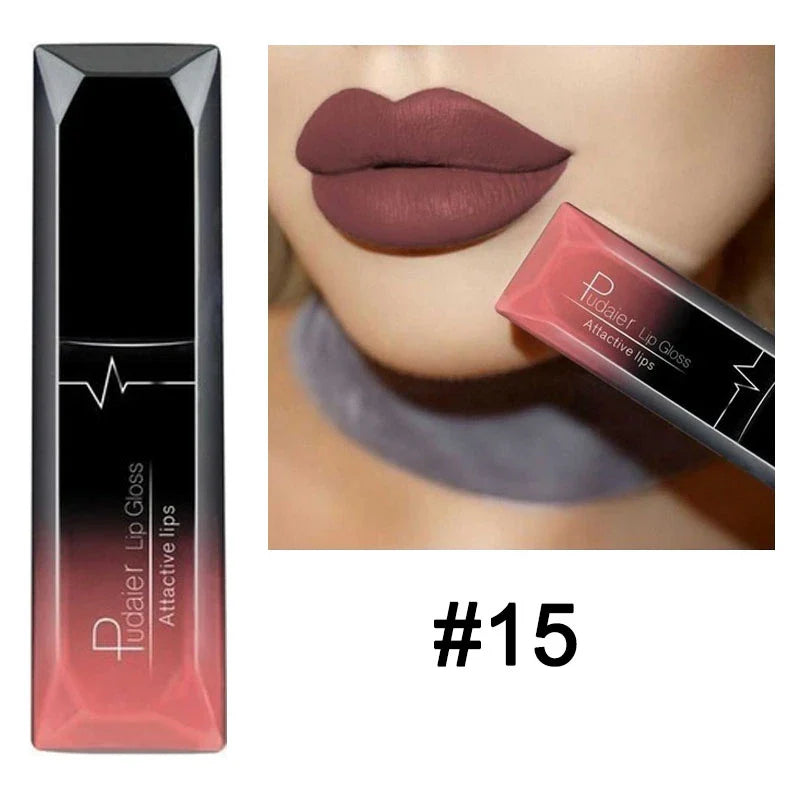 21 Colors Nude Matte Lipstick Liquid Moisturizer Waterproof Lasting Non-stick Cup Velvet Lip Gloss Women Lips Makeup Cosmetics