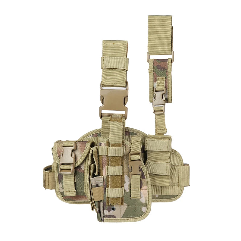 Tactical Leg Gun Holster Outdoor Multi-function Camouflage Bag Tied Leg Pistol Protective Cover Phone Pocket Hunting Gear - Premium  from Lizard Vigilante - Just $29.99! Shop now at Lizard Vigilante