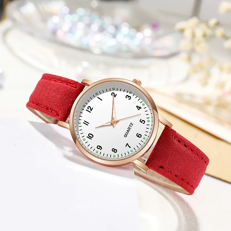 Rojozor Women's Fashion Casual Quartz Watch - Simple Small Dial Leather Strap Wristwatch with Luminous Hands - Premium wristwatch from Lizard Vigilante - Just $28.88! Shop now at Lizard Vigilante