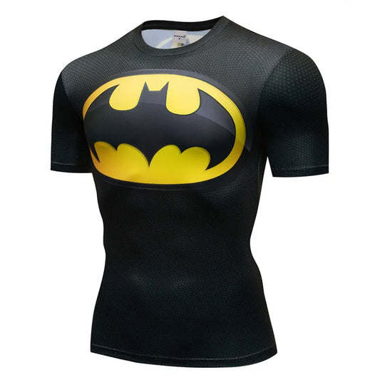 3D Printed Superhero Compression T-Shirt for Men, Comic Cosplay & Sports Quick-Dry Fitness Top, Summer Short Sleeve (S-3XL) - Premium shirt from Lizard Vigilante - Just $25.99! Shop now at Lizard Vigilante