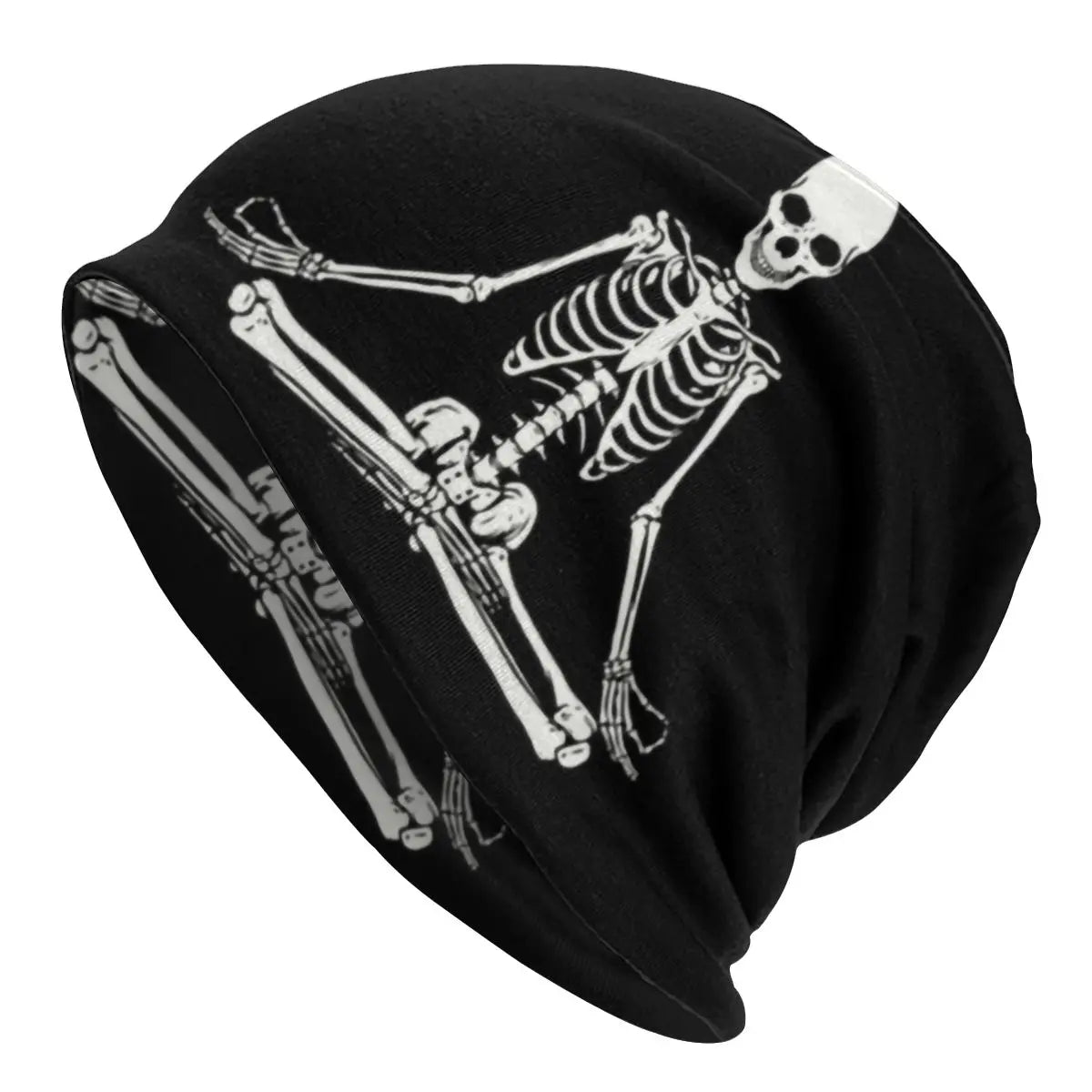 Harlock Vintage 3D Print Beanie – Cool Winter Skull Skeleton Knit Hat for Men and Women - Premium beanies from Lizard Vigilante - Just $19.88! Shop now at Lizard Vigilante