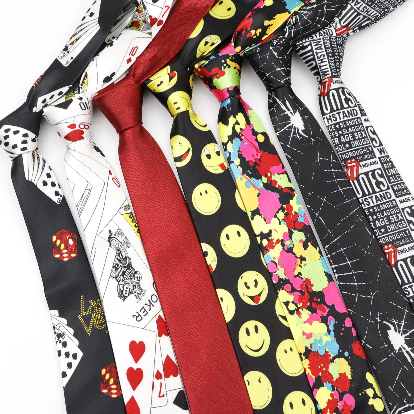 Men's Funny Fashion Tie Halloween Character Cravate Men's Party Holiday Gift Casual Wedding Neckties - Lizard Vigilante