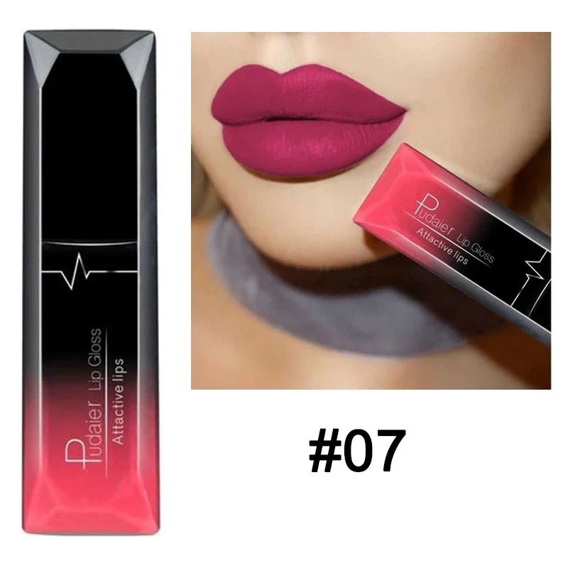 21 Colors Nude Matte Lipstick Liquid Moisturizer Waterproof Lasting Non-stick Cup Velvet Lip Gloss Women Lips Makeup Cosmetics