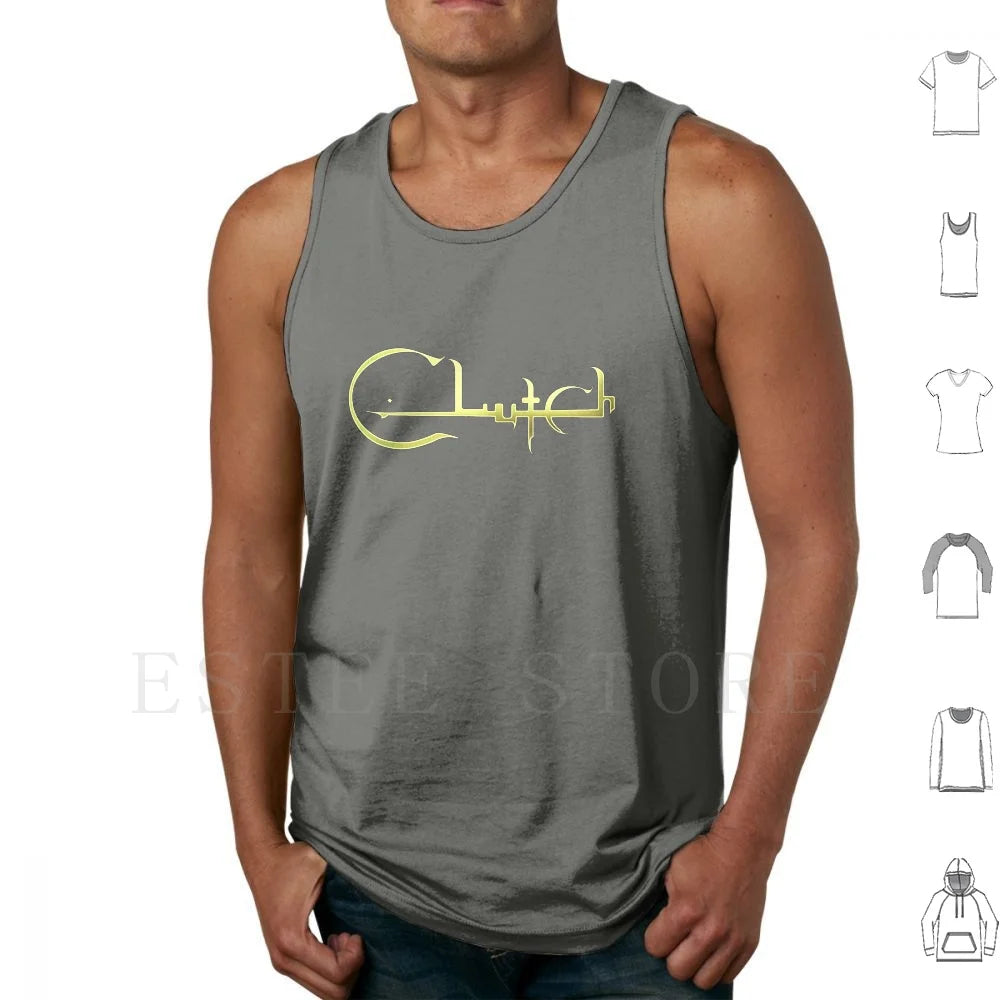 Rock Savage Clutch Tank – Men's Cotton Powerhouse Vest for Headbanging Legends of Summer Style - Premium tank top from Lizard Vigilante - Just $26.66! Shop now at Lizard Vigilante