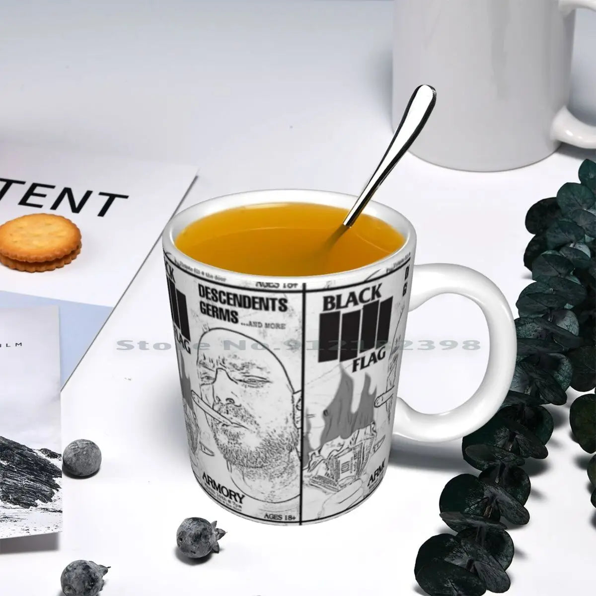 Black Flag Armory Ceramic Mug – Punk, Thrash Metal, and Protest-Themed Coffee Cup - Premium Ceramic Mugs from Lizard Vigilante - Just $22.88! Shop now at Lizard Vigilante