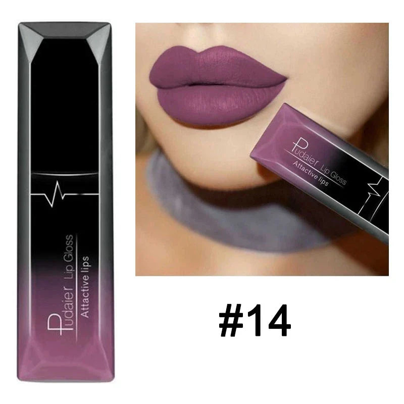 21 Colors Nude Matte Lipstick Liquid Moisturizer Waterproof Lasting Non-stick Cup Velvet Lip Gloss Women Lips Makeup Cosmetics