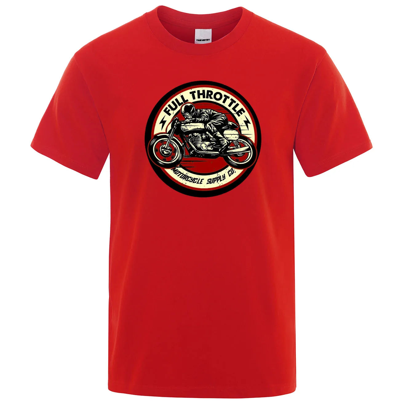 Full Throttle Rockabilly Biker T-Shirt - Ride in Style - Premium T-shirt from Lizard Vigilante - Just $23.88! Shop now at Lizard Vigilante