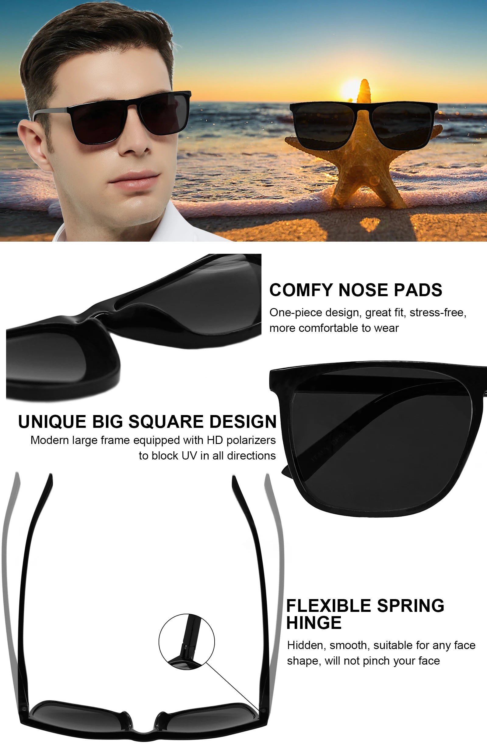 MARE AZZURO Shades: Polarized Italian Luxury for Men Who Drive the Sun - Premium shades from Lizard Vigilante - Just $43.88! Shop now at Lizard Vigilante