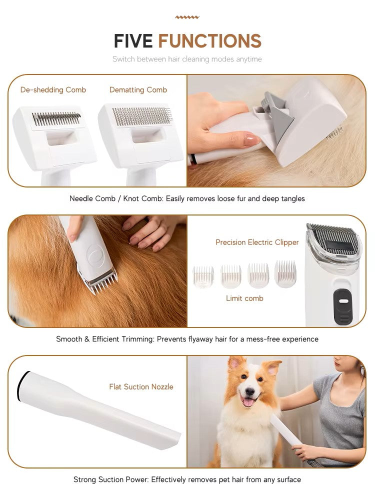 Anxiety-Free 5-in-1 Cordless Pet Grooming Kit by Dr. Milou