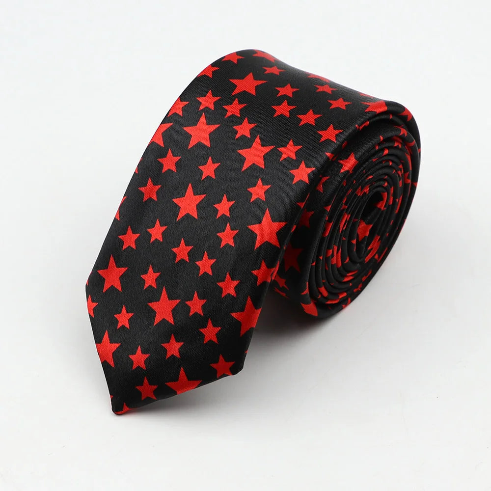 Midnight Soundcheck Skinny Tie – Color Blast Music Notes & Piano Neck Tie For Stage Misfits And Loud Offices