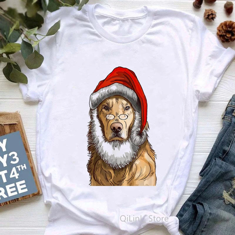 Golden Retriever Queen Dog Mom Summer Graphic Tee