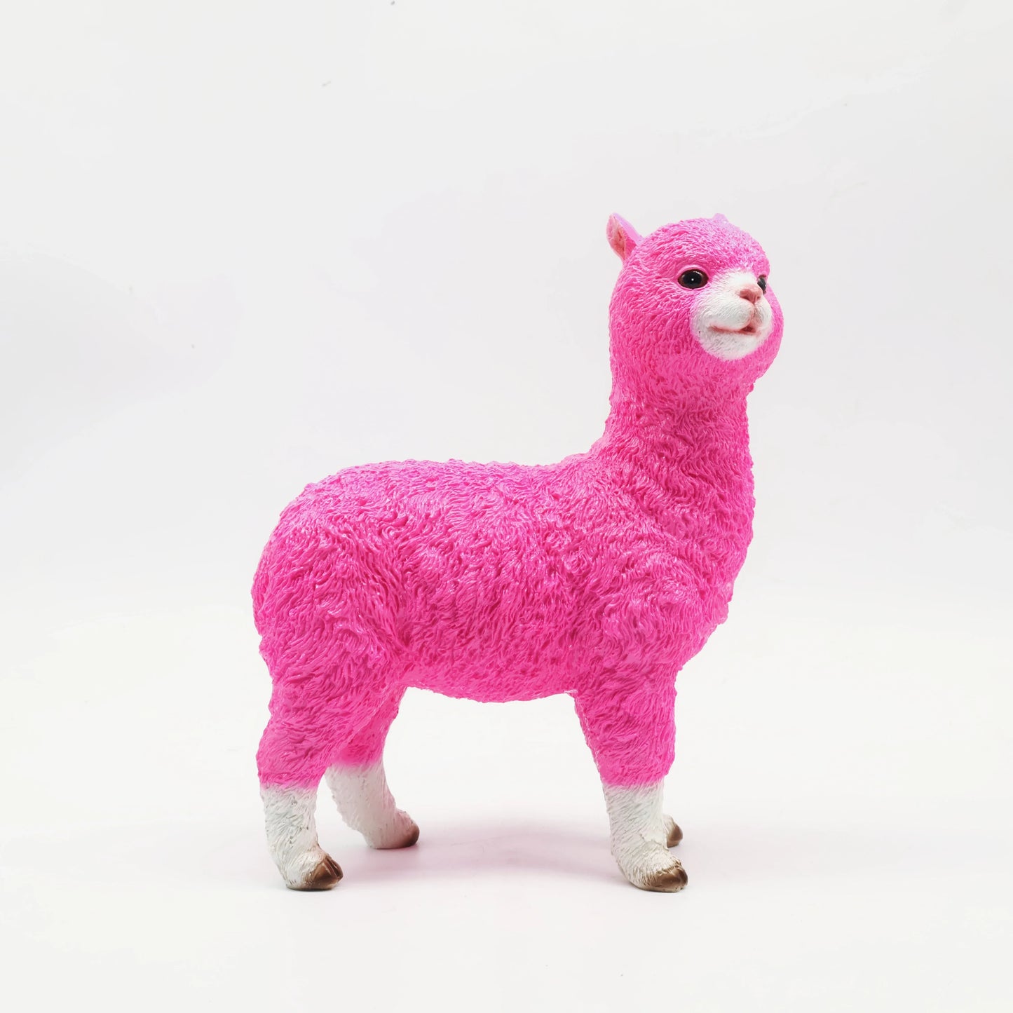 Home Decor Resin Crafts Creative Simulation Alpaca Statue Resin Decoration Home Garden Shopping Mall  Animal Ornament Sculpture