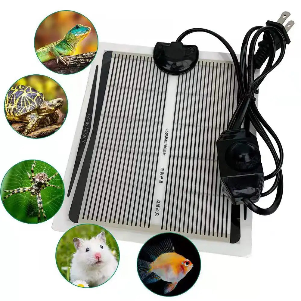 Reptiles Heat Mat With Adjustable Temperature Controller Warm Pad Incubator For Lizard Turtle Snake EU/US Plug 5-35W - Premium pet supplies from Lizard Vigilante - Just $27.99! Shop now at Lizard Vigilante