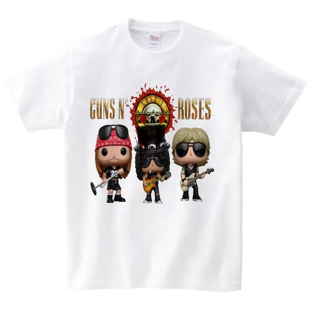 Children Print Slash Rock Band Gun N Roses T-shirt O-Neck Short Sleeves Summer Boy&Girl Cool Casual Tee Baby T Shirt  Fashion - Premium tshirt from Lizard Vigilante - Just $23.99! Shop now at Lizard Vigilante