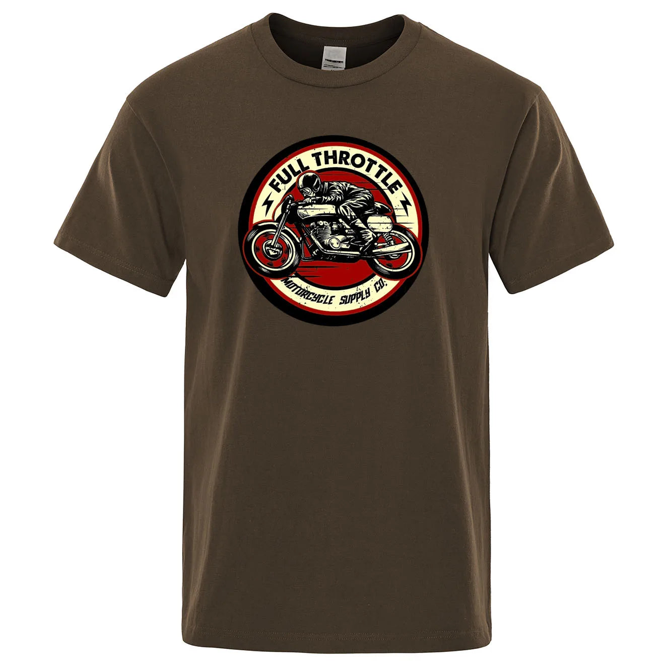 Full Throttle Rockabilly Biker T-Shirt - Ride in Style - Premium T-shirt from Lizard Vigilante - Just $23.88! Shop now at Lizard Vigilante