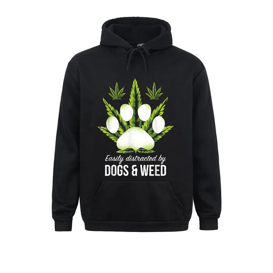 Easily Distracted by Dogs Hoodie | Funny Dog Lover Gift | Casual Men’s Sweatshirt | New Fall Design - Premium hoodies from Lizard Vigilante - Just $38.88! Shop now at Lizard Vigilante